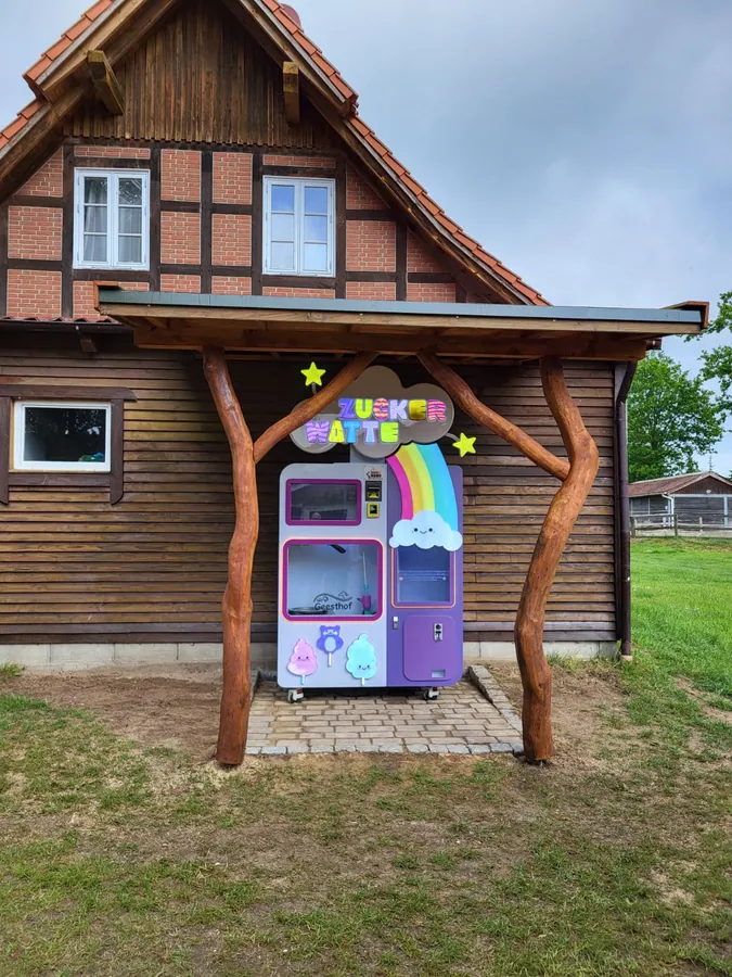 Sweet Robo Zuckerwatte-Maschine in einem Bauernhof-Gästehaus in Deutschland