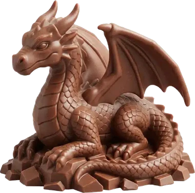 In Schokolade 3D-gedrucktes Design des Sweet Robo ChocoPrint