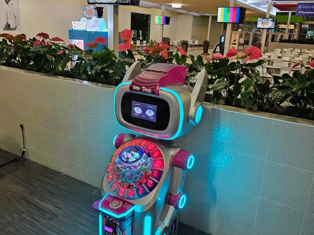 Sweet Robo Mr. Pop Lutscher-Automat am Standort