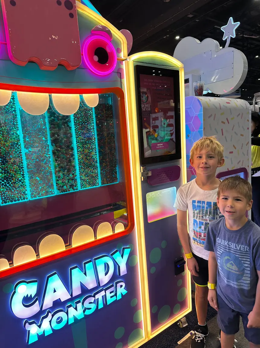 Candy-Monster-Maschine an einer Location